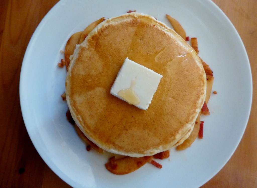Apple Bacon Pancakes - 1