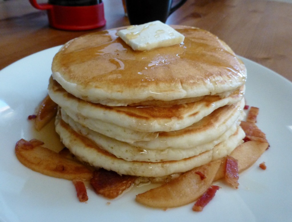 Apple Bacon Pancakes - 3