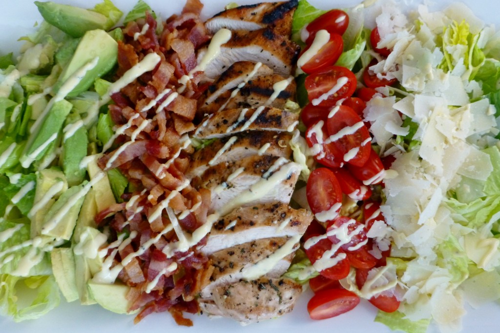 chicken blt salad poulet