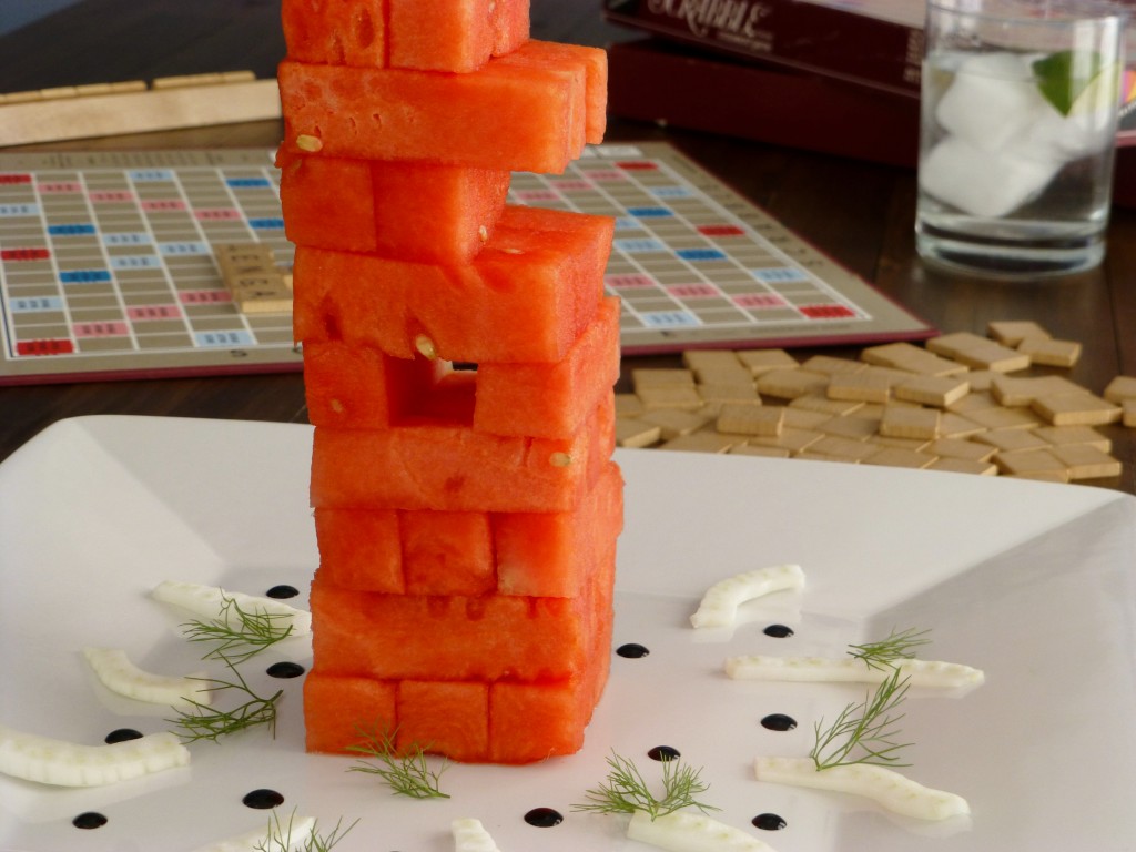 watermelon jenga