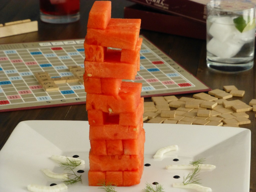 watermelon jenga