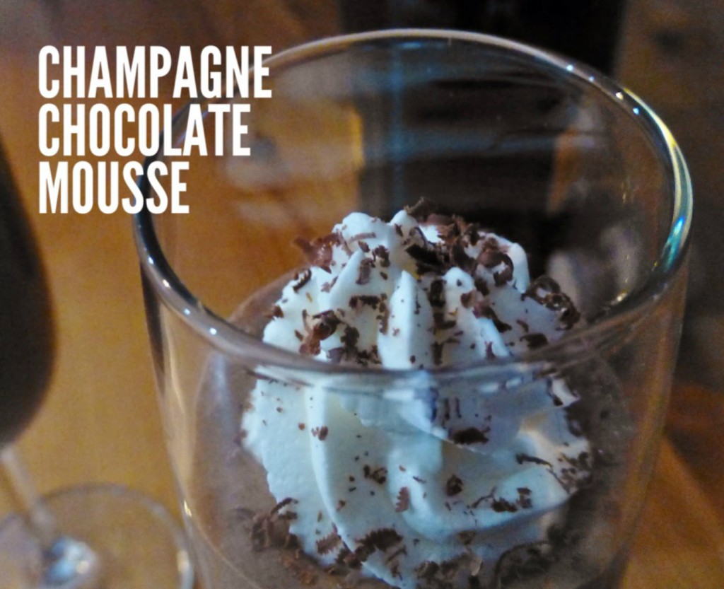 champagne chocolate mousse