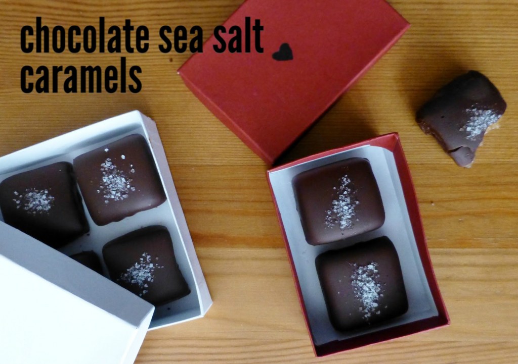 chocolate sea salt caramels