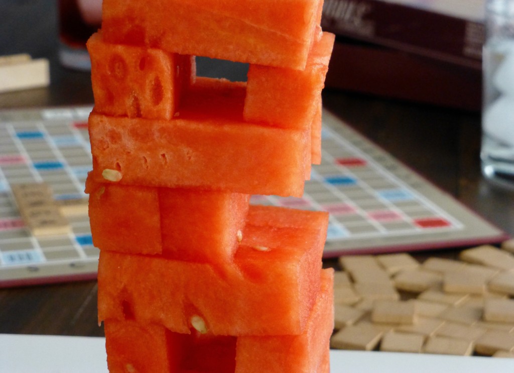 watermelon jenga